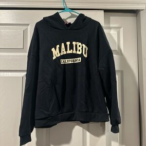 edikted navy oversized hoodie